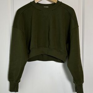 Aerie Cloud Fleece Cropped Sweatshirt